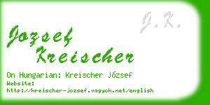 jozsef kreischer business card